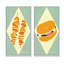«Vintage Hipster Fast Food II», ensemble de 2 impressions-184431109-184431112