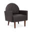 Fauteuil rembourré 1pc avec pieds en bois pour une utilisation quotidienne confortable-133995828