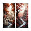 Surréalisme, château fantaisiste, château, ensemble de 3 impressions murales en métal-550832146