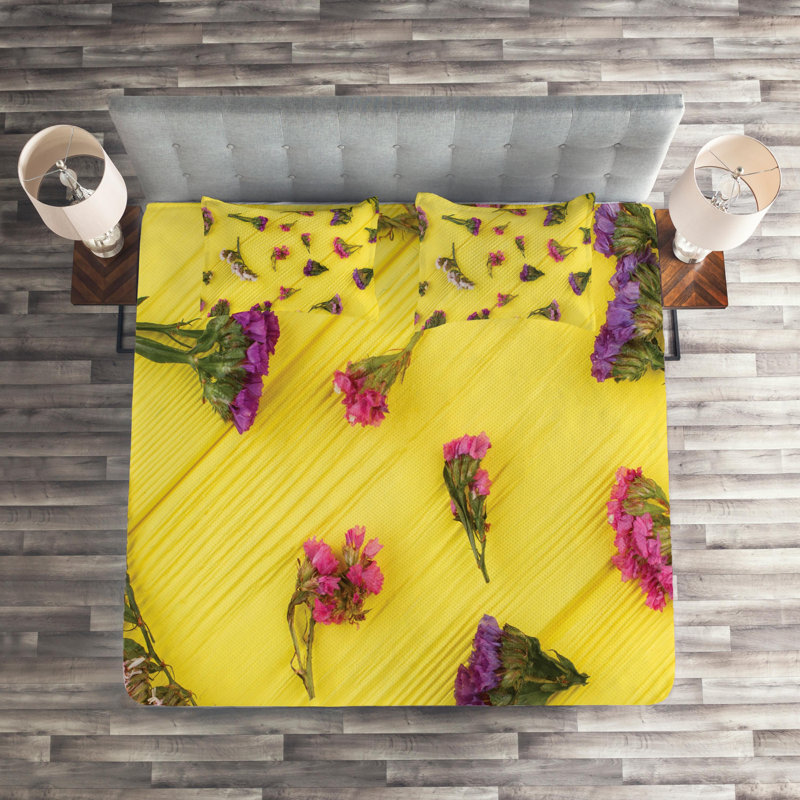 Farmhouse / Country Polyester Coverlet, King Bedspread + 2 Shams