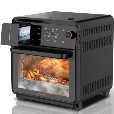 OUNIN Combi Four à vapeur comptoir 16 pte Capacité 11-en-1 Friteuse à air grille-pain Combo avec cuisson, vapeur, rôti, déshydrater, cuisson double, 90 à 430 ° F, acier inoxydable