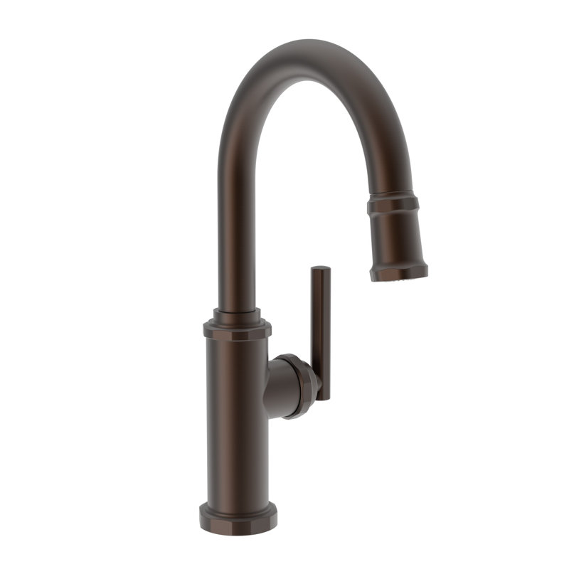 Heaney Single Handle Pull Down Bar Faucet, English Bronze