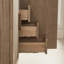 Meuble-lavabo de salle de bain autoportant 36 po entièrement assemblé en bois massif avec plateau blanc d'ingénierie entièrement assemblé