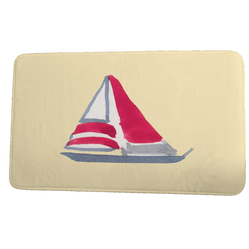 Tapis de bain Barlow, l 24 po x L 17 po, Jaune