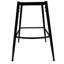 Ensemble de tabourets de bar pivotants rembourrés avec dossier et repose-pieds tissés