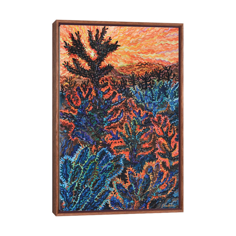 Sunset On Tanque Verde Ranch In Arizona 1 Piece Wall Art on Canvas, 66.04 cm H x 45.72 cm W x 4.445 cm D, Classic Wood
