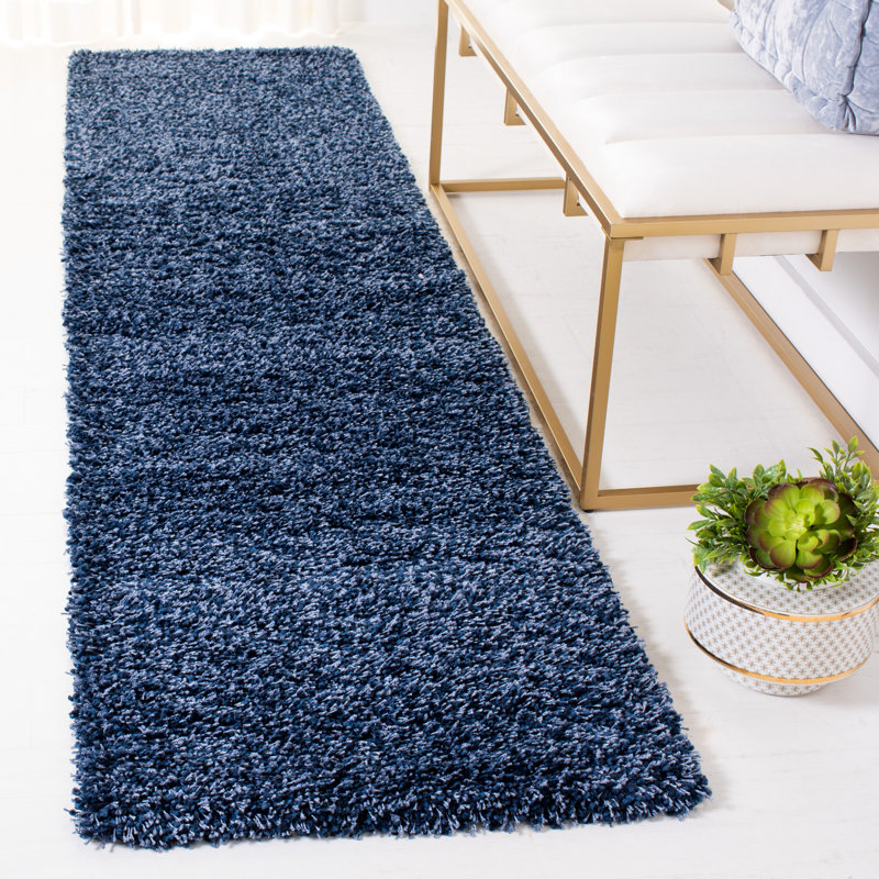 Assar Area Rug, Runner 2'3" x 9', Navy