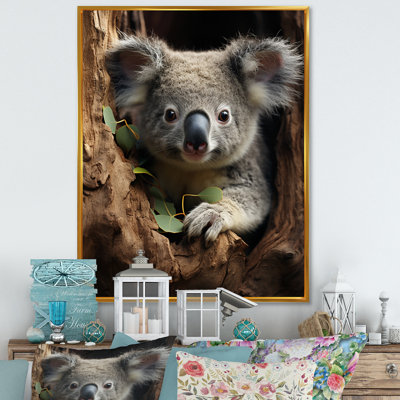 Portrait de koala gris III - impression