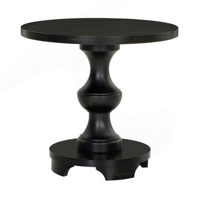 Caesar Traditional Round Pedestal End Table