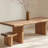 Warm solid wood dining table-1691142267