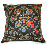 New Suzani Silk Square Pillow Cover