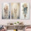 Thread Of Dreams - Dreamcatcher bleu - ensemble de 4 impressions sur toile