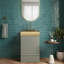 Meuble-lavabo autoportant en métal doré-258348412-258348414