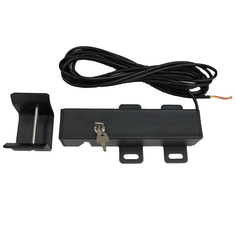 Electric Black Steel Lock for 24V Swing Gate Openers