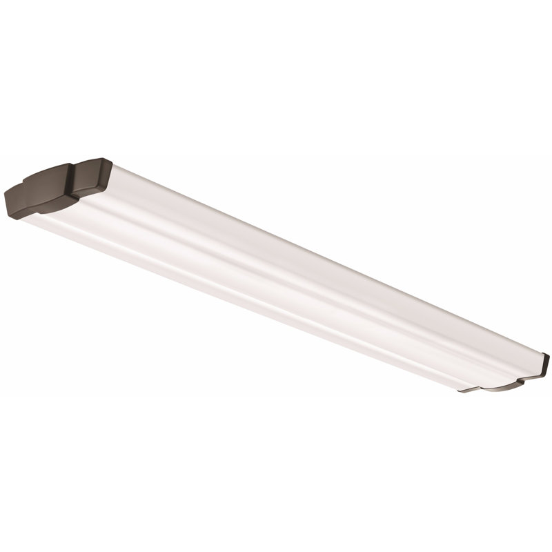 LED Flush Mount, 2.46" H x 49.35" W x 8.55" D, Brushed Nickel