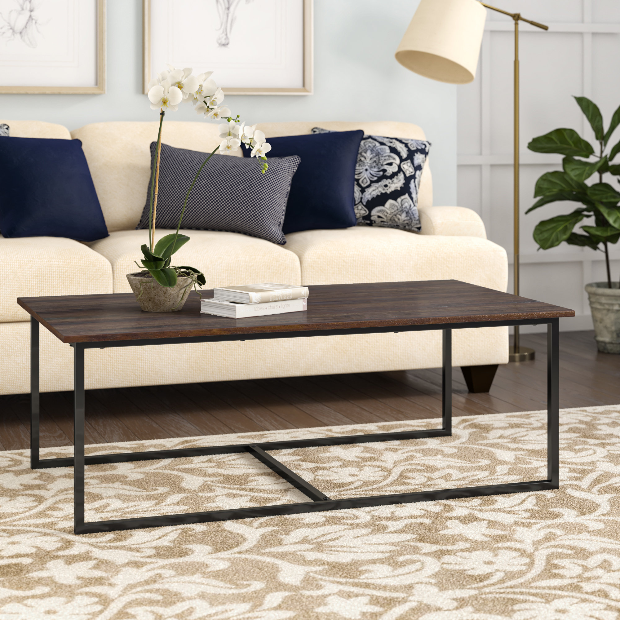 Laurel Foundry Modern Farmhouse Kersh 54" Rustic Industrial Wooden