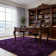 Grape Purple Shag Area Rugs for Living Room, Non-Slip Indoor Modern Plush Shag Carpets
