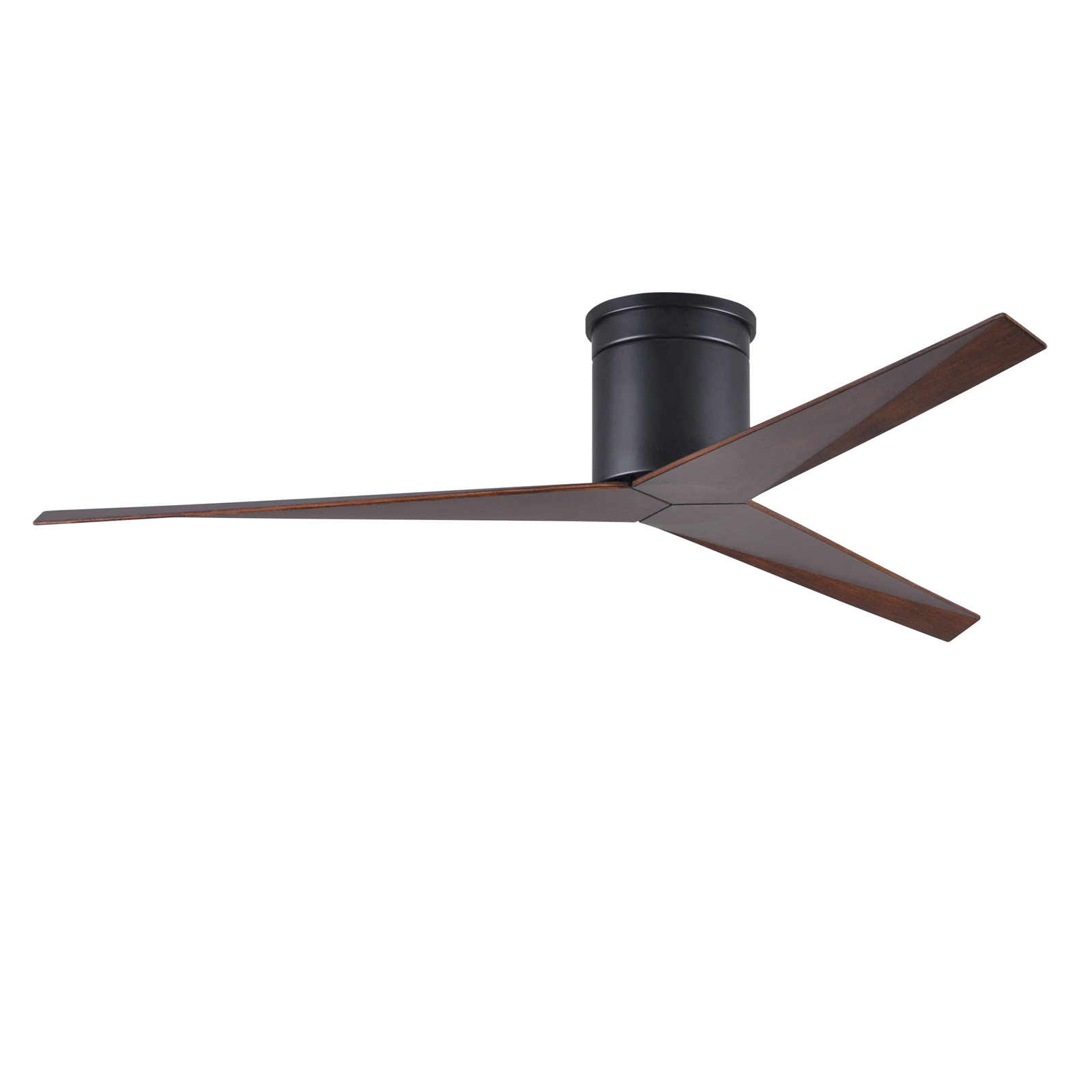 56'' 3 Blade Ceiling Fan, Walnut Tone, Matte Black