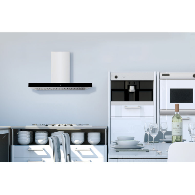 Hauslane 36" Stainless Steel 900 CFM Convertible Wall Range Hood with Baffle Filter
