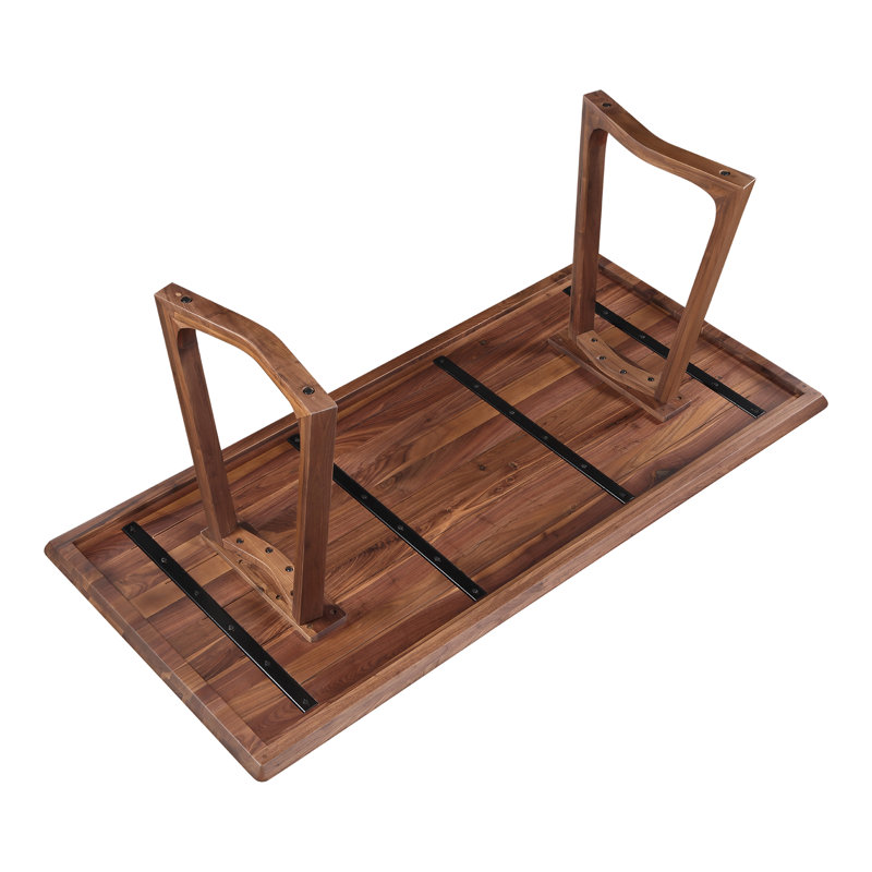 Longfellow Solid Wood Dining Table, Walnut