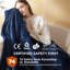 Bedsure Heated Blanket Electric Throw with 10 Time Settings, 6 Heat Settings, Overheat Protection-117310798