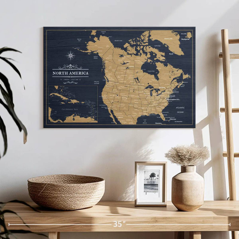 Continent Amrico, H 16 po x l 24 po