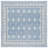 Ebony Hand Tufted Wool/Cotton Southwestern Rug in Blue/Ivory-95854510