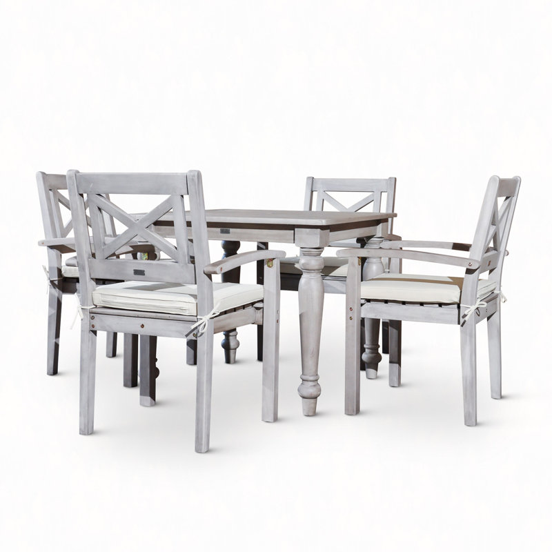 Ensemble repas carré 5 pièces
