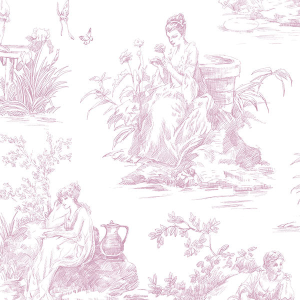 Toile de Jouy Wallpaper