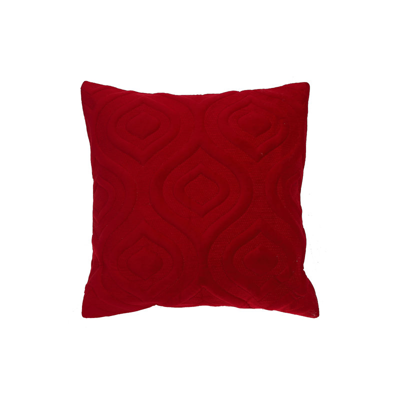 Coussin en velours, Rouge