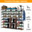 64 Pair Stackable Shoe Storage Rack for Entryway Closet