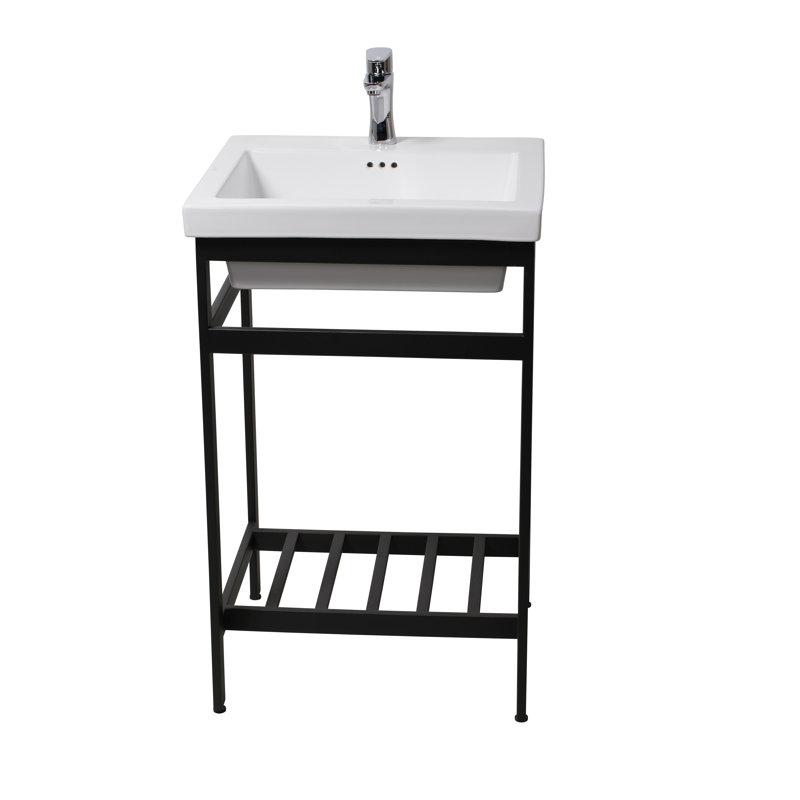 Ensemble de meuble-lavabo simple 21 po Arverne, Noir