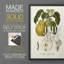 Reproduction encadrée vintage «I-Premium Pears» - prêt à être accroché - aucun clou requis - aucun clou requis-665638500-665638506