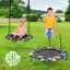 Trampoline de forme physique pliable avec guidon 36 pi Costway