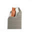 Canapé en osier beige et gris avec 2 coussins et 2 repose-pieds