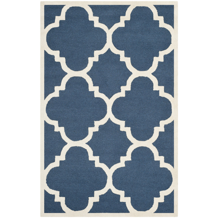 Keith Geometric Wool Hand Woven Area Rug