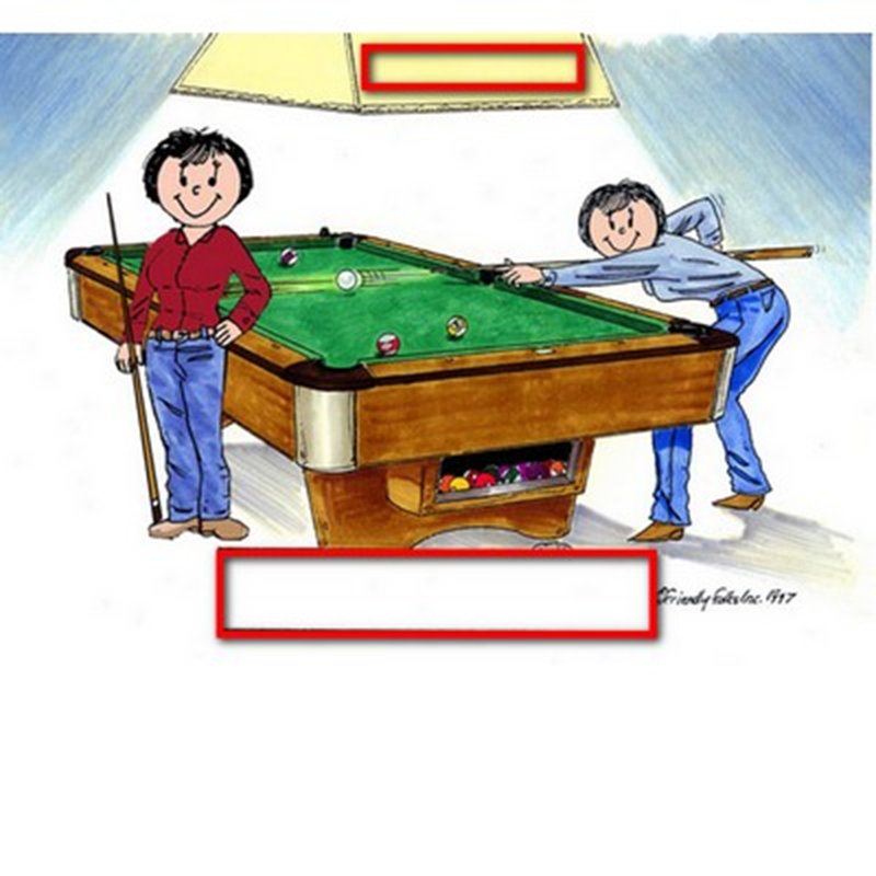 Personalized Billiards, Pool Player - Female & Female Snow Globe Frame Gift, 2.5" H x 3.75" W x 1" D, Yes