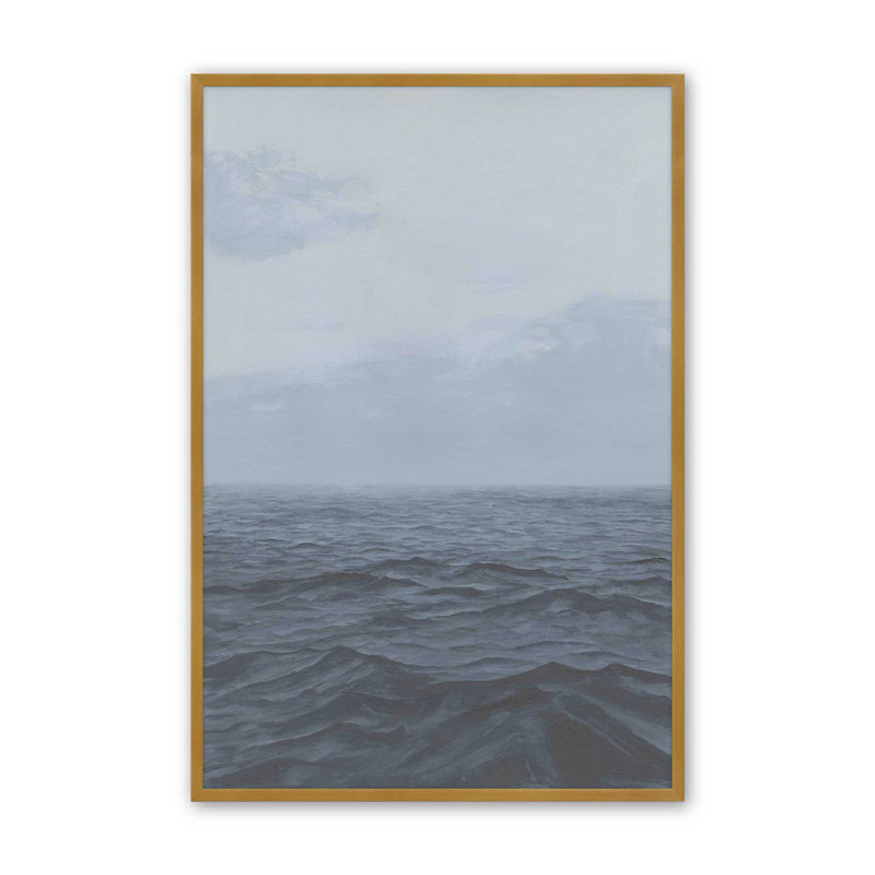 «Vast Ocean I» par Michael Willett, reproduction d'art sur toile, H 16 po x l 12 po, Doré