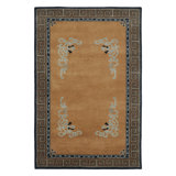 Art Deco One-of-a-Kind 3'11X6'0 Hand Knotted Area Rug