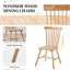 5 -Person Poplar Solid Wood Dining Set-1776737848