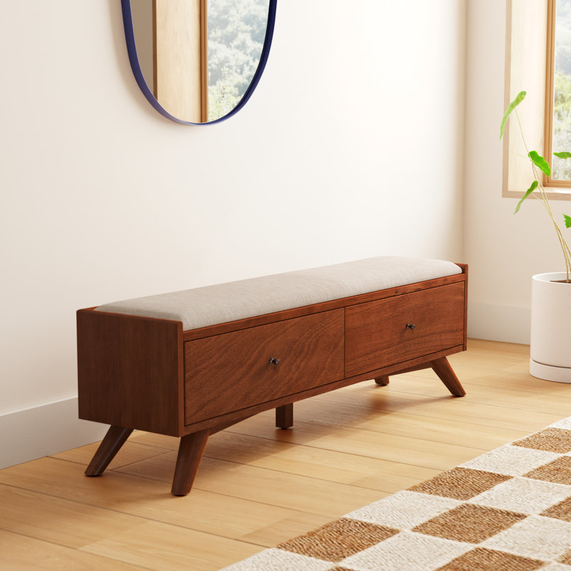 Williams 59" Storage Bench, Chestnut
