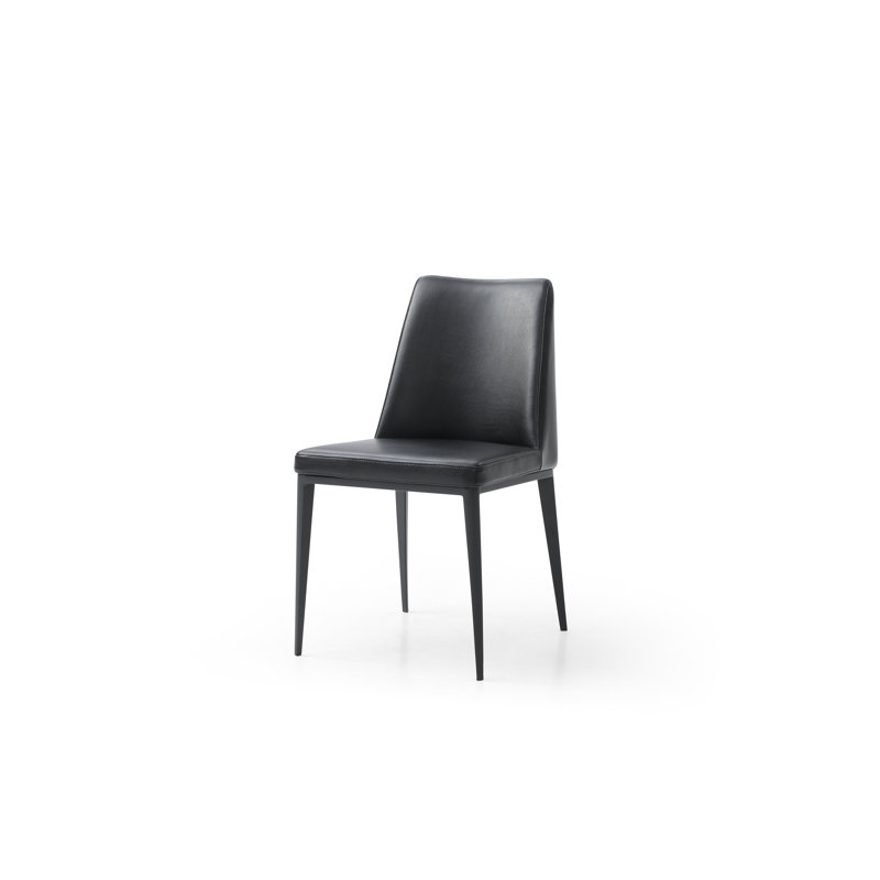 Hillsboro 18'' H Upholstered Side Chair, Black