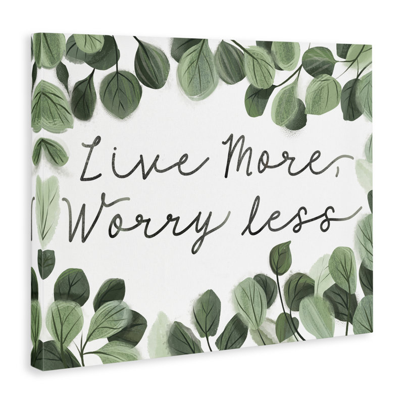 Art mural sur toile «Love More Wayez Less» par Arrolynn Weiderhold, H 16 po x l 20 po