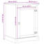 Solid Wood Rectangle Accent Cabinet