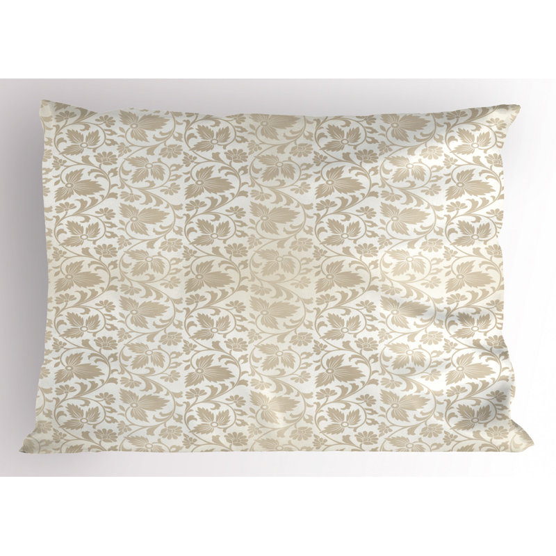 Retro Polyester Floral Sham Set, Twin