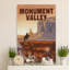 Monument Valley - Reproduction de publicité sur toile tendue-1054013269