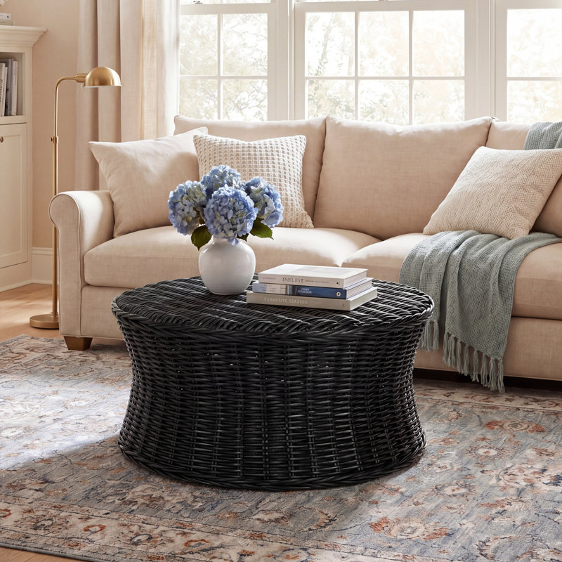 Paulsen Upholstered Ottoman, Black