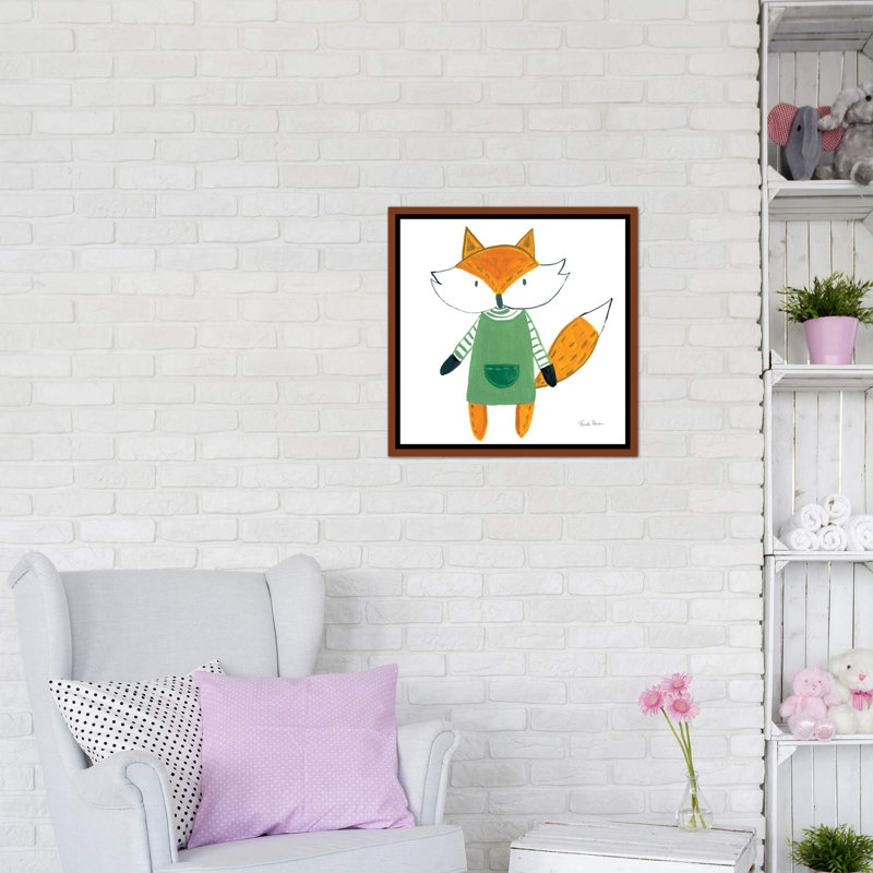 Décoration murale quartier Pals VII Kids, H 26 po x l 26 po x P 1,5 po, Toile classique avec cadre brun