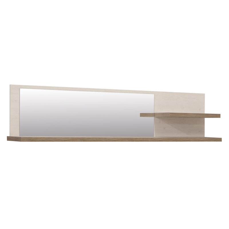 Alek 2 Piece Picture Ledge Wall Shelf, Pinia White