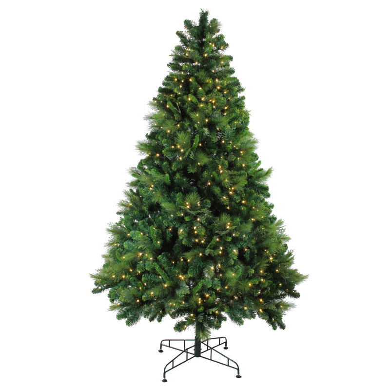 Arbre de Noël artificiel mixte 7,5 pi avec lumières Sequoia